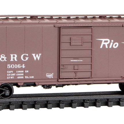 Micro-Trains 02000537 D&RGW Rio Grande #50164 40' Standard Boxcar N Scale - boxcar red with speed-lettering