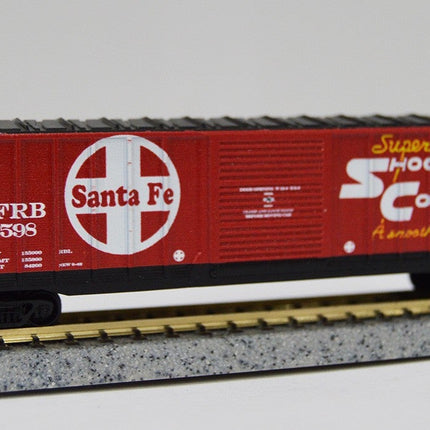 Value Trains 10104 HO 50'6 inch ACF Boxcar - SFRB Santa Fe Super Shock Control Scheme