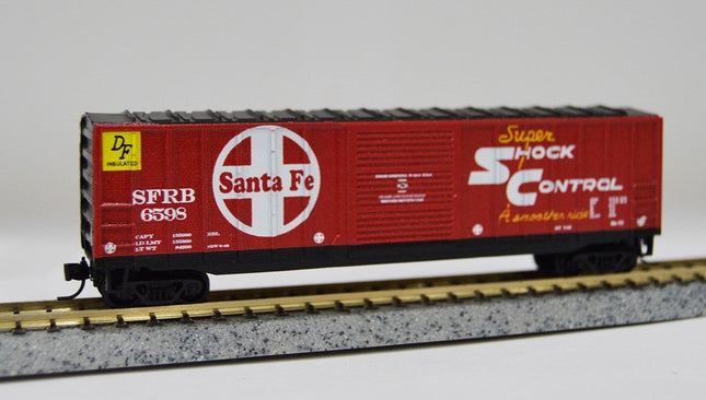 Value Trains 10104 HO 50'6 inch ACF Boxcar - SFRB Santa Fe Super Shock Control Scheme