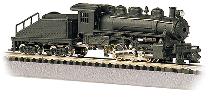 Bachmann 50598 USRA 0-6-0 Switcher with Slope-Back Tender N Scale - painted unlettered black
