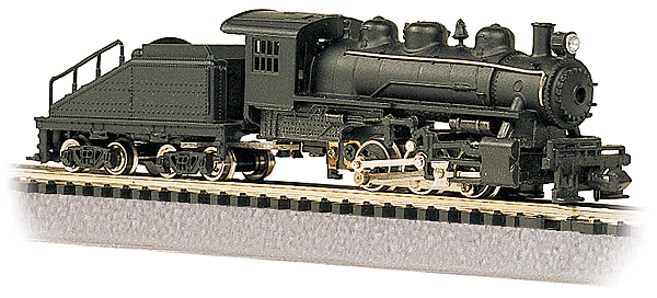Bachmann 50598 USRA 0-6-0 Switcher with Slope-Back Tender N Scale - painted unlettered black
