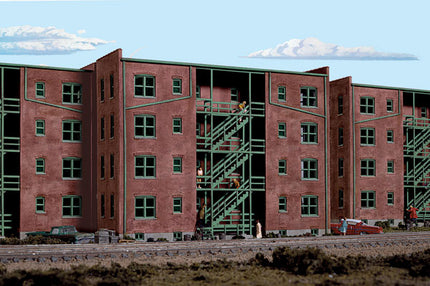 Walthers Cornerstone 933-3177 Parkview Terrace Background Building HO Scale
