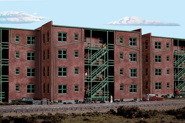 Walthers Cornerstone 933-3177 Parkview Terrace Background Building HO Scale