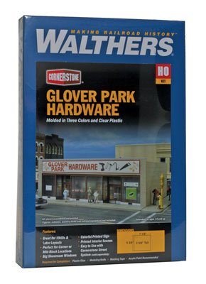 Walthers Cornerstone 933-3465 Glover Park Hardware Kit HO Scale - box front