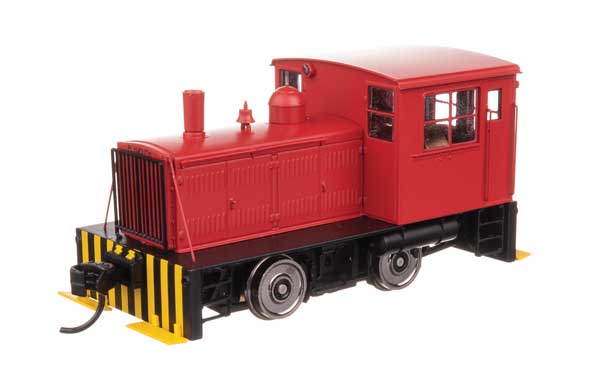 Walthers Mainline 910-10017 Plymouth ML-8 Industrial Switcher Red w/ Pilot Stripes HO Scale DC diesel locomotive