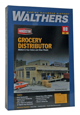 Walthers Cornerstone 933-3760 | Grocery Distributor Building Kit | HO Scale