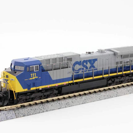 Kato USA Inc 176-7044 | GE AC4400CW Low Numberboards - Standard DC | N Scale model train in CSX #111 paint scheme.