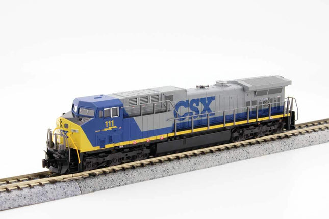 Kato USA Inc 176-7044 | GE AC4400CW Low Numberboards - Standard DC | N Scale model train in CSX #111 paint scheme.