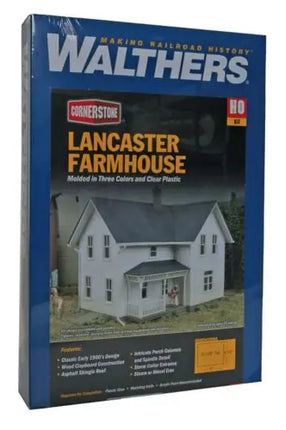 Walthers Cornerstone 933-3333 Lancaster Farmhouse HO scale building kit box
