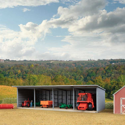Walthers Cornerstone 3347 | Machinery Storage Shed Building Kit | HO Scale
