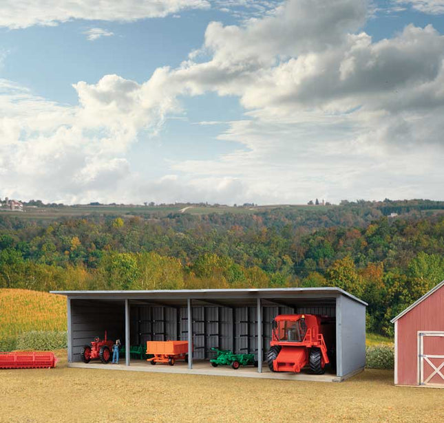 Walthers Cornerstone 3347 | Machinery Storage Shed Building Kit | HO Scale