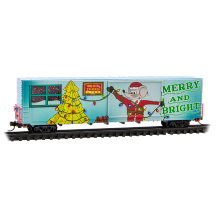 Micro-Trains 102 00 855 | 2025 Christmas Micro-Mouse (Un-Lit) – 60’ Boxcar | N Scale