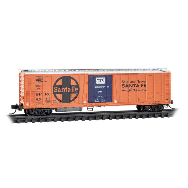 Micro-Trains 070 00 121 | Atchison Topeka & Santa Fe 2632 – Rib Side Mechanical Reefer | N Scale