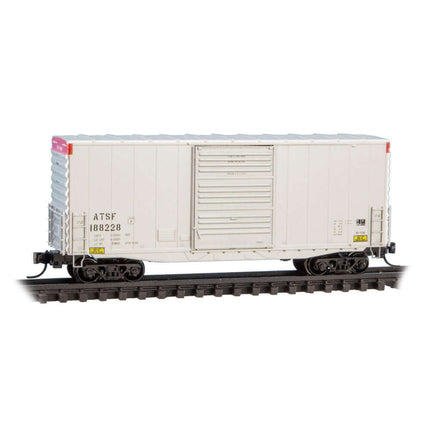 N Scale Santa Fe freight car model, Micro-Trains ATSF 188228, perfect for model train layouts.