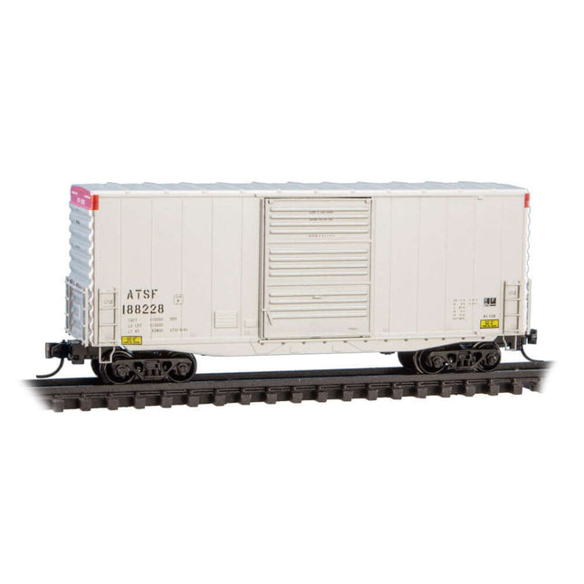 N Scale Santa Fe freight car model, Micro-Trains ATSF 188228, perfect for model train layouts.