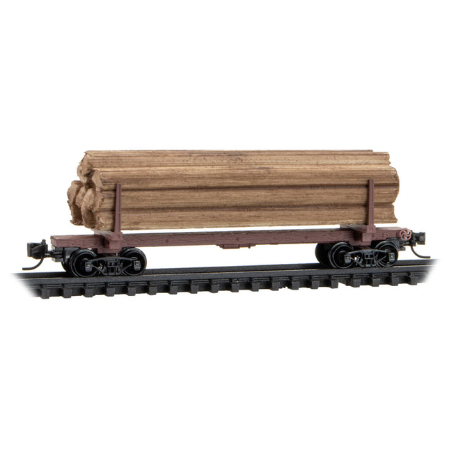 Micro-Trains 983 00 232 | Logging Car 4 Pack Runner Pack #232 | N Scale