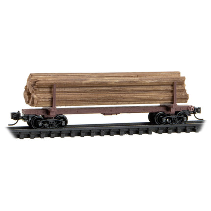 Micro-Trains 983 00 232 | Logging Car 4 Pack Runner Pack #232 | N Scale