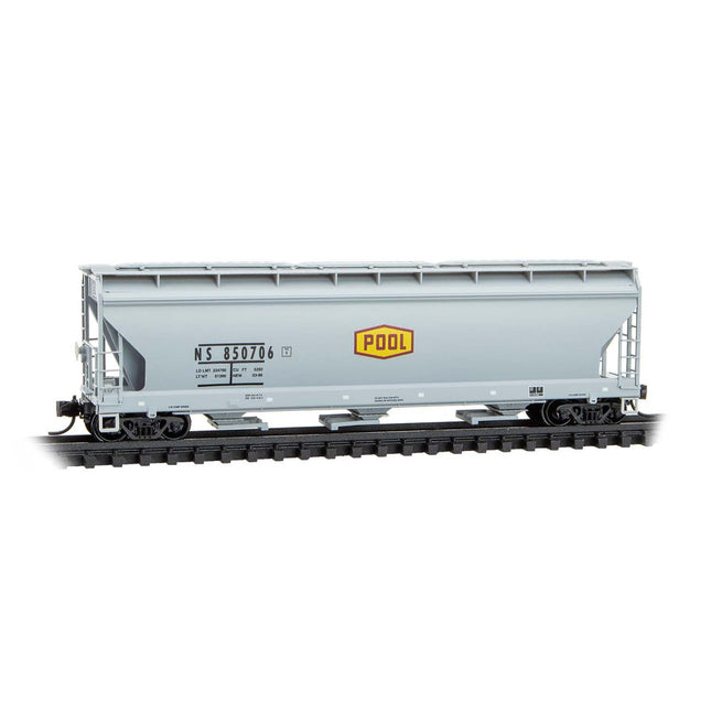 Micro-Trains 094 00 980 | Norfolk Southern 850706 – 3-Bay Covered Hopper | N Scale