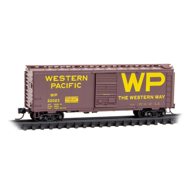 Micro-Trains 020 00 517 | Western Pacific 40’ Standard Boxcar Rd# 22023 | N Scale model train
