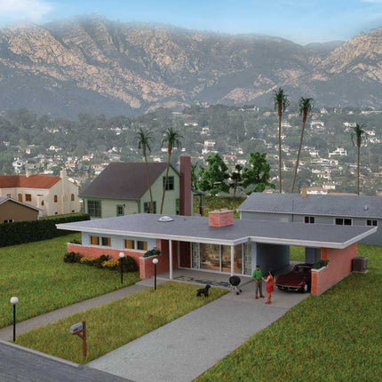 Walthers Cornerstone 4156 | Mid-Century Modern Home Building Kit | HO Scale