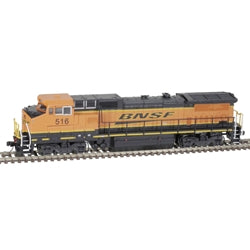 Atlas 40005186 | GE Dash 8-40BW with Deck Ditch Lights - LokSound and DCC - Master(R) Gold - BNSF 516 (orange, black, Wedge Logo) | N Scale