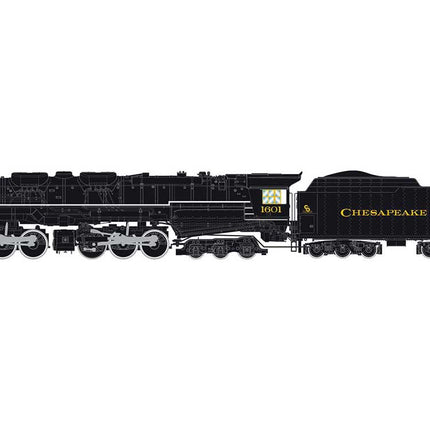 Rivarossi HR2950S | Chesapeake & Ohio 2-6-6-6 Allegheny #1601 with DCC Sound Decoder | HO Scale