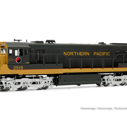 Rivarossi HR2885S | GE U25C Northern Pacific #2519 (Black, Yellow) - ESU LokSound 5 DCC Diesel Locomotive | HO Scale