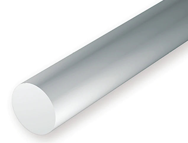 Evergreen 269-219 .025 inch white styrene round rod, 10 pieces 14 inches long for scratchbuilding