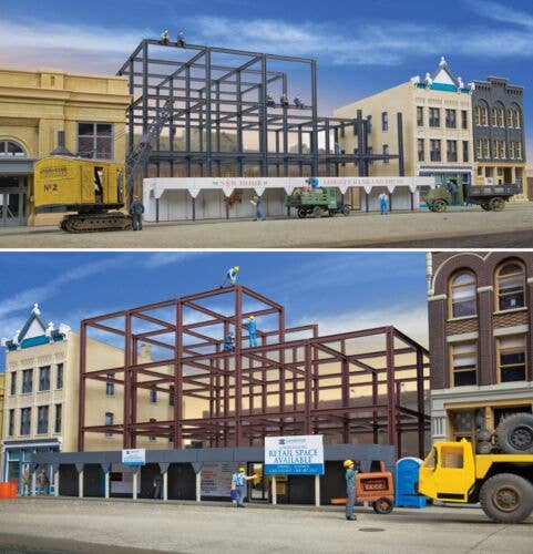 Walthers Cornerstone 933-3761 | Skyscraper Construction Site Kit | HO Scale