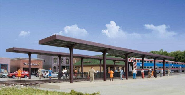 Walthers Cornerstone 933-4099 | Suburban Station Platforms Kit pkg(4) | HO Scale