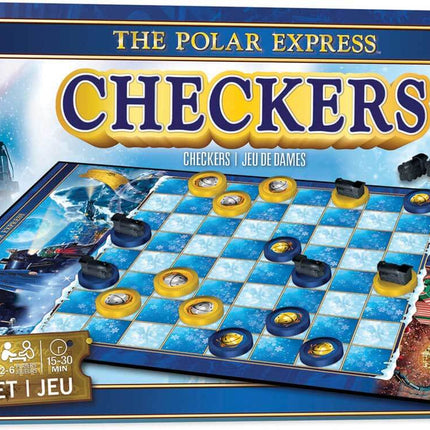 Train Enthusiast Vendors 419834 | The Polar Express Checkers Board Game
