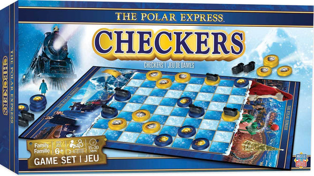 Train Enthusiast Vendors 419834 | The Polar Express Checkers Board Game