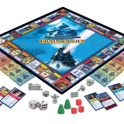 Train Enthusiast Vendors 420814 | The Polar Express Train-Opoly Board Game | Collector Edition