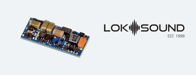 ESU 58923 | LokSound 5 Nano DCC Sound and Control Decoder - 0.77 x .33 x .13" 19.6 x 8.5 x 3.2mm - Single Wires | N Scale