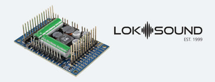 ESU 58515 | LokSound 5 XL DCC-MM-SX-M4 Multi-Prototcol Sound and Control Decoder - 4A for G Scale, Pinheader | G Scale