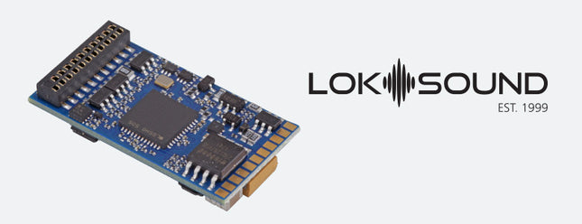 ESU 58420 | LokSound 5 Sound and DCC Control Decoder - 8-Pin NEM652 Harness Plug - 30 x 15.5mm | HO & O Scale