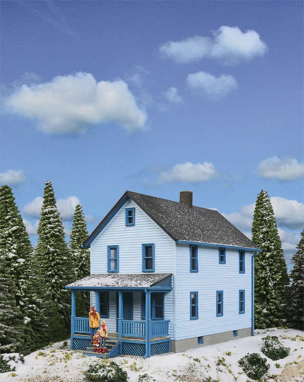 Walthers Cornerstone 3786 | Two-Story Frame House Building Kit | HO Scale