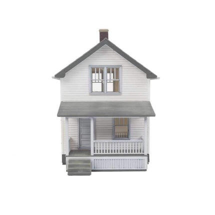 Walthers Cornerstone 933-3790 | Company House (2-Pack) | HO Scale model home with porch and detailed siding.