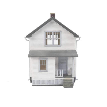 Walthers Cornerstone 933-3790 | Company House (2-Pack) | HO Scale model house with porch and siding detail.