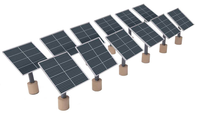 Walthers SceneMaster 949-4196 | Rooftop Solar Panels - Plastic Building Kit | HO Scale