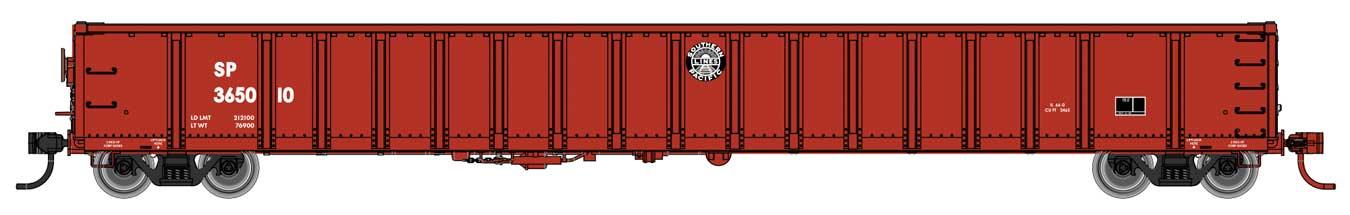 WalthersMainline 910-6453 | 68' Railgon Gondola - Ready To Run - Southern Pacific(TM) #365010 | HO Scale