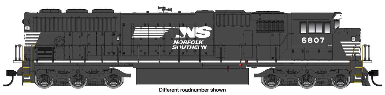 WalthersMainline 910-10319 | EMD SD60M with 3-Piece Windshield - Standard DC - Norfolk Southern #6812 | HO Scale
