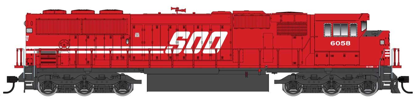 WalthersMainline 910-10322 | EMD SD60M with 3-Piece Windshield - Standard DC - Soo Line #6061 | HO Scale