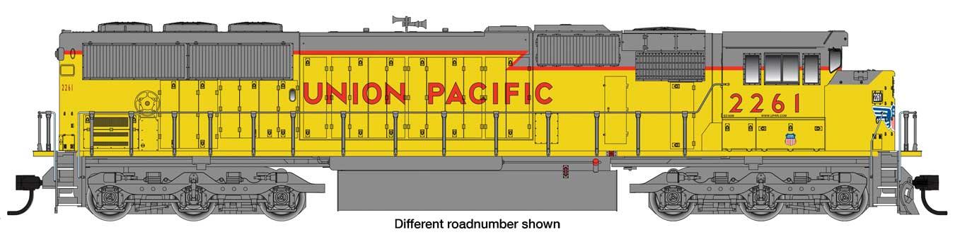 WalthersMainline 910-10323 | EMD SD60M with 3-Piece Windshield - Standard DC - Union Pacific® #2300 | HO Scale