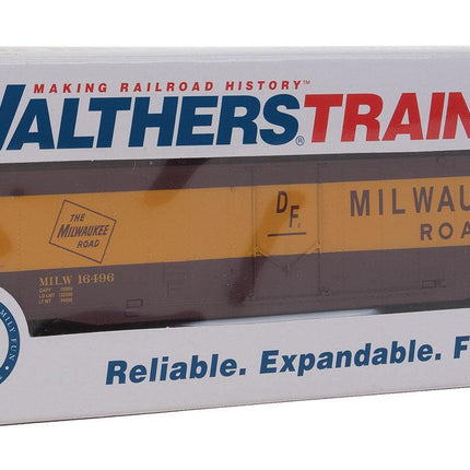 WalthersTrainline 931-1405 | Boxcar - Ready to Run - Milwaukee Road #8491 | HO Scale
