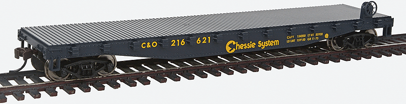 WalthersTrainline 931-1461 | Flatcar - Ready to Run - Chessie System | HO Scale