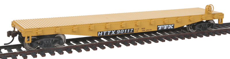 WalthersTrainline 931-1463 | Flatcar - Ready to Run - Trailer-Train/TTX | HO Scale