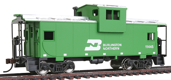 WalthersTrainline 931-1501 | Wide-Vision Caboose - Ready to Run - Burlington Northern | HO Scale