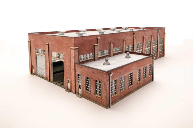 Walthers Cornerstone 933-2923 | 130' 2-Stall Diesel Engine House | HO Scale