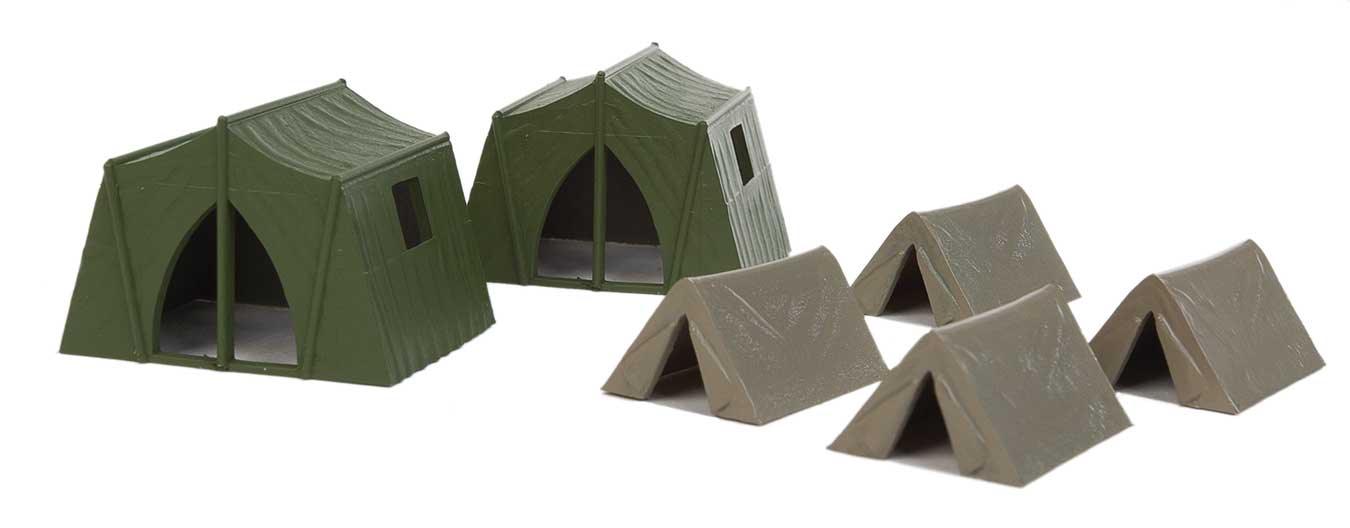 Walthers SceneMaster 949-4165 | Camping Tents (6 pk) | HO Scale